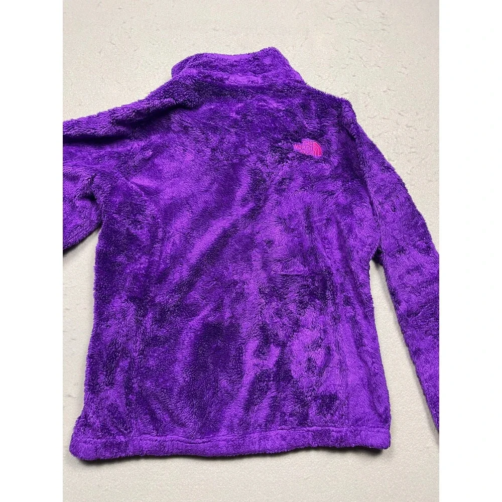 The North Face Girls Osito Fleece Jacket Purple Pink Full Zip Size L 14/16